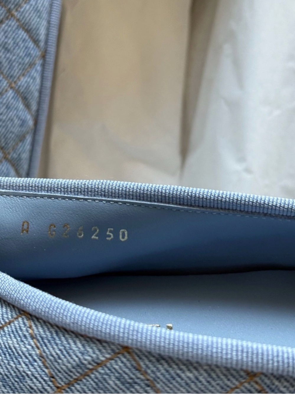 CHANEL 26B Light Blue Denim Ballet Flats Fall Act 1 38/ US 8 - Picture 4 of 5